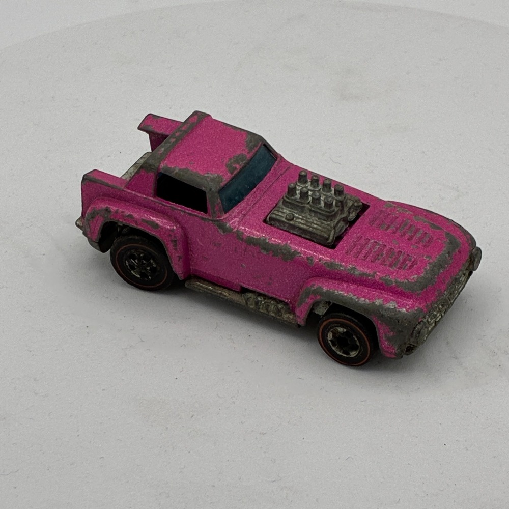 Hot Wheels Redline Short Order Pink Enamel Shell Promo 1970 Hong Kong Vintage